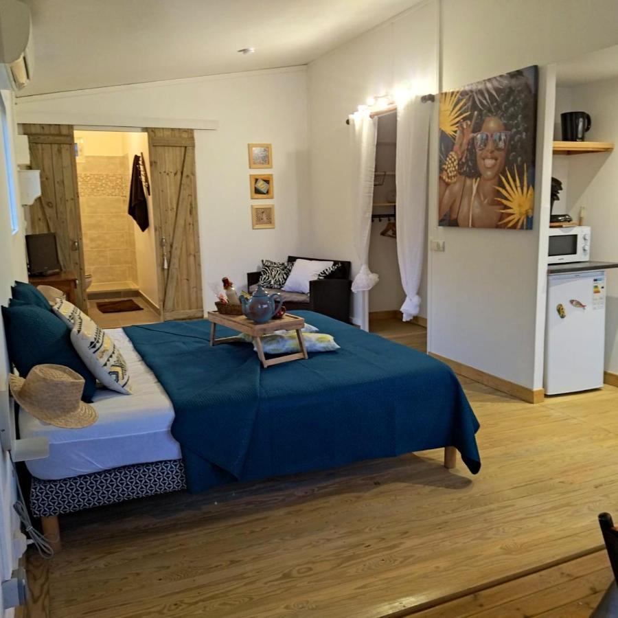 Studio avec vue sur la mer piscine privee et jardin clos a Sainte Anne Extérieur photo